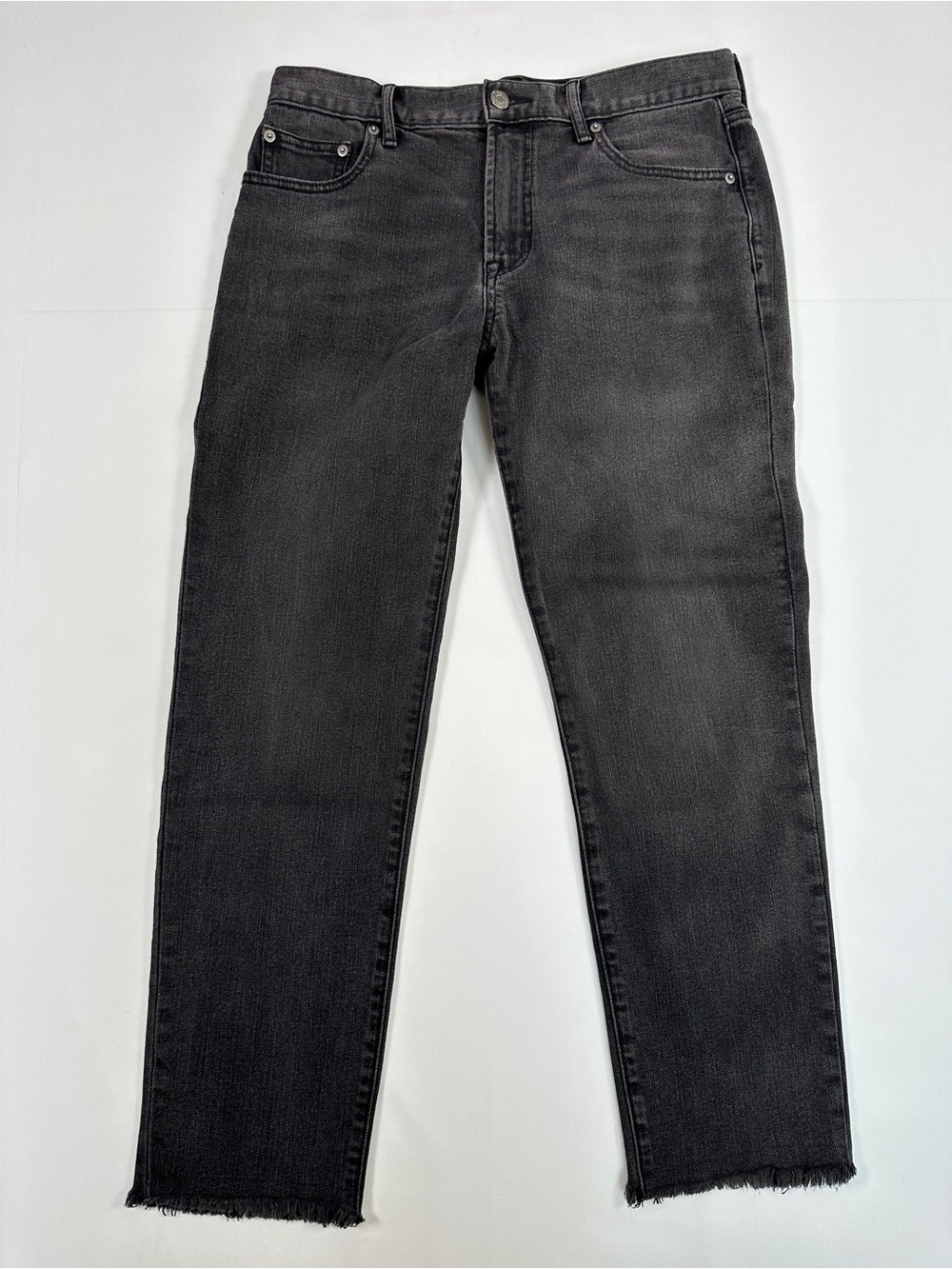 GAP Best Girlfriend Charcoal Wash Cropped Jeans Size 28